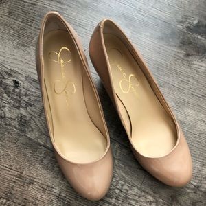 Jessica Simpson Nude Wedges